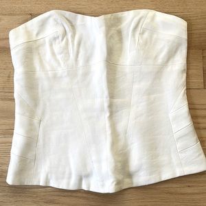 Bebe Linen strapless bustier
